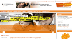 Desktop Screenshot of aktion-zusammen-wachsen.de